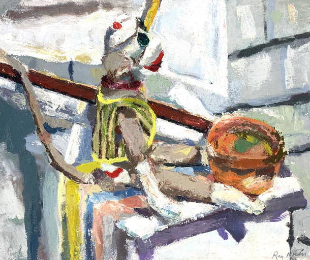 Ray Nolin (1959 2015) Sock Monkey, 2002, Oil On Canvas