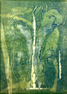 NANNO DE GROOT (1913-1963) Ferns, 1949, Monoprint: NANNO DE GROOT (1913-1963) Ferns, 1949, Monoprint Dimensions 14 3/4 x 11" Artist or Maker Nanno de Groot Medium Monoprint Date 1949 Condition Report