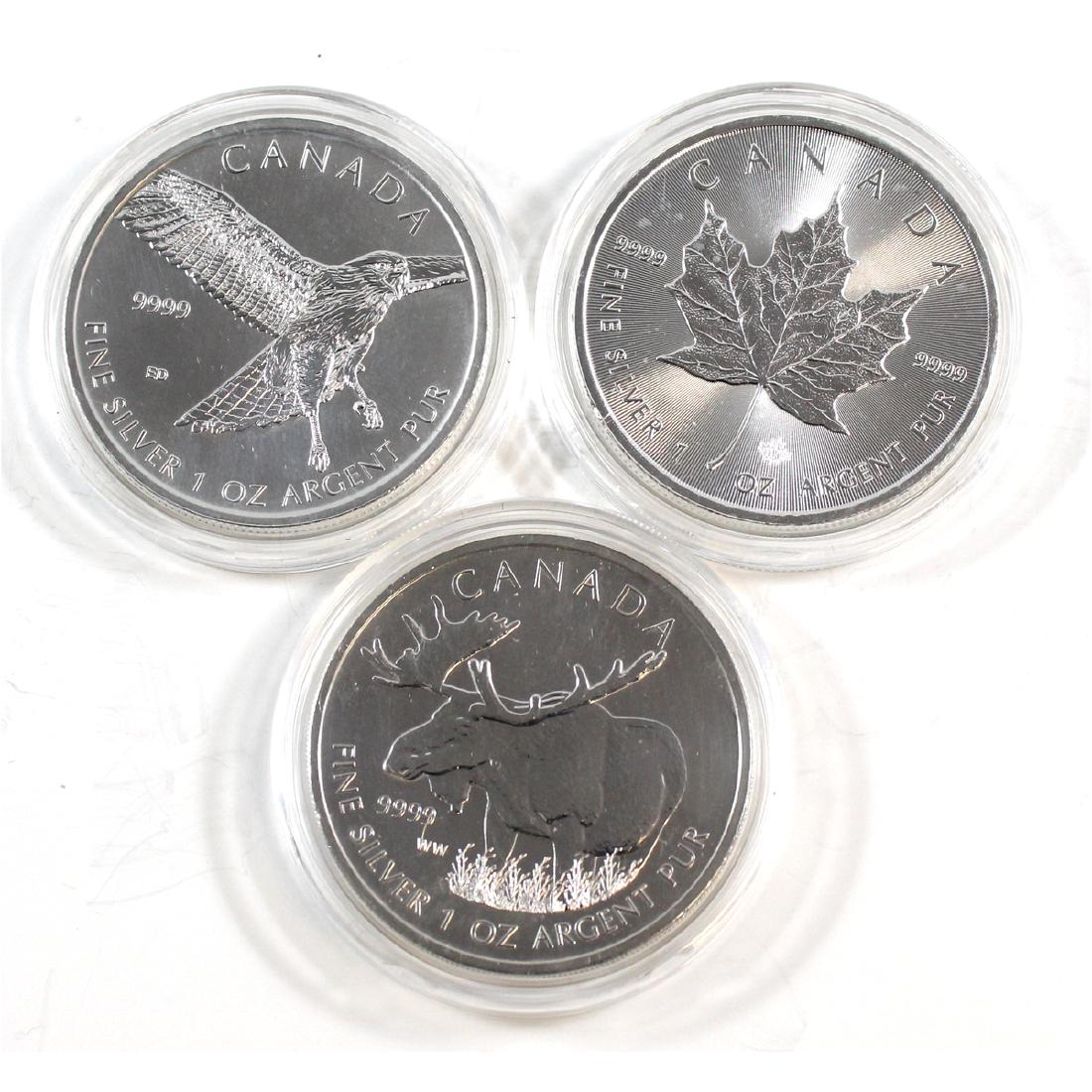 Canada 1oz Fine Silver Coin Collection (TAX Exempt). (1 of 1)