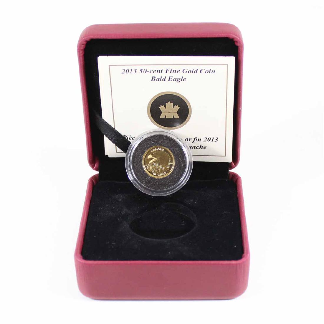 2013 Canada 50-cent Bald Eagle 1/25oz. Gold Coin (1 of 1)