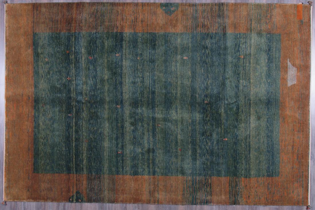 Iranian Green Gabbeh Carpet 10 x 6.5 FT (1 of 9)