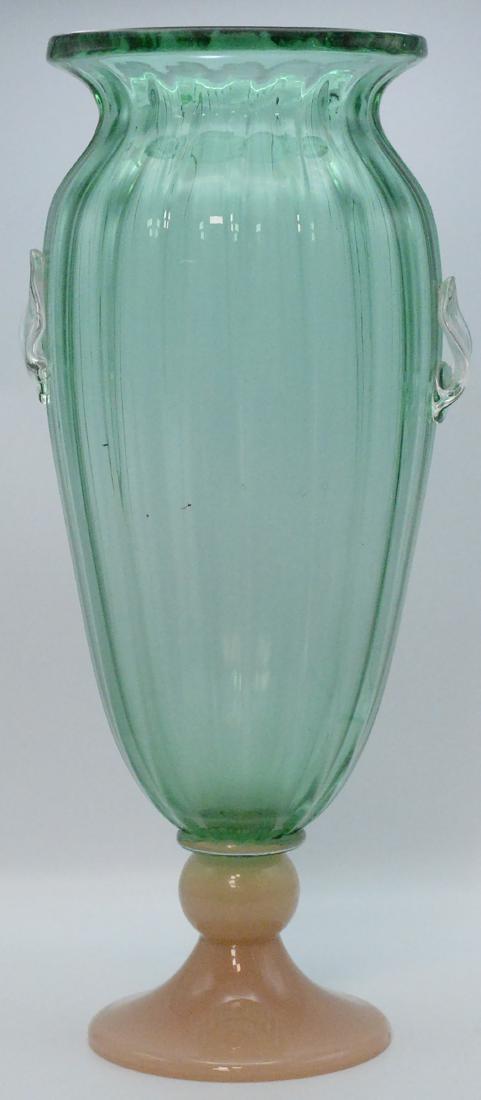 Large Italian Blue and Pink Vase (1 of 8)