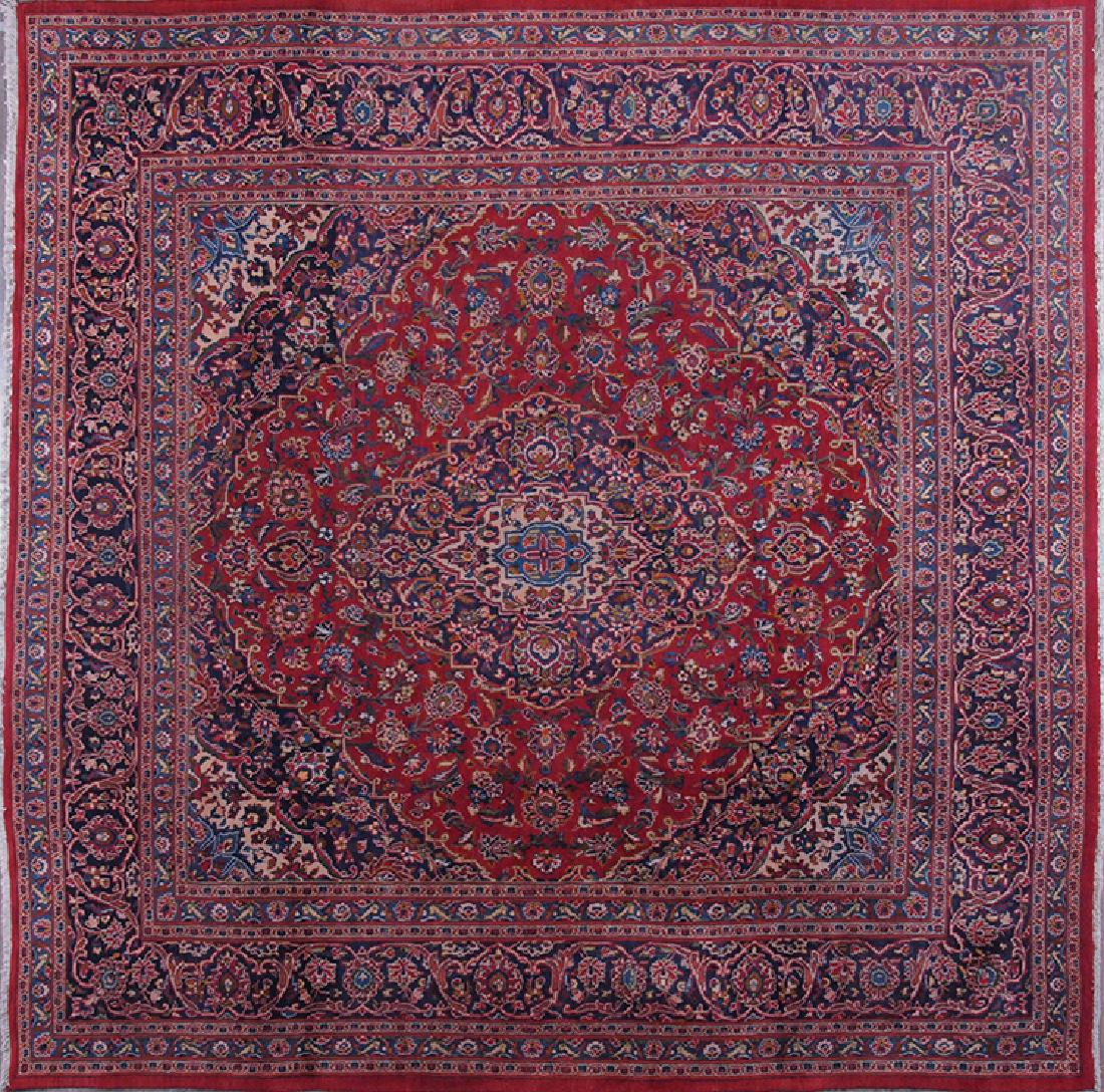 Persian Square Kashan Carpet 9.5 FT (1 of 3)
