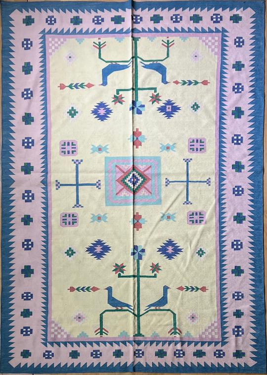 Kashmiri Silk Kilim (1 of 2)