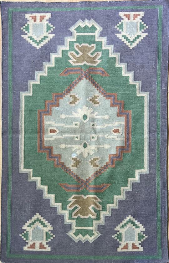 Kashmiri Silk Kilim (1 of 3)