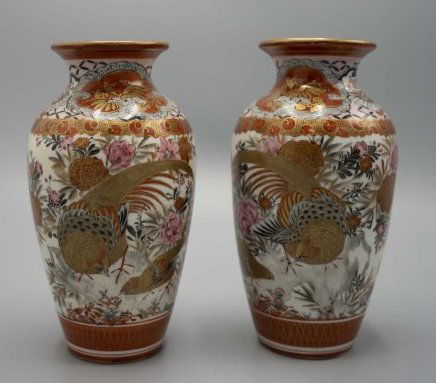 Pair of Satsuma Vases (1 of 3)