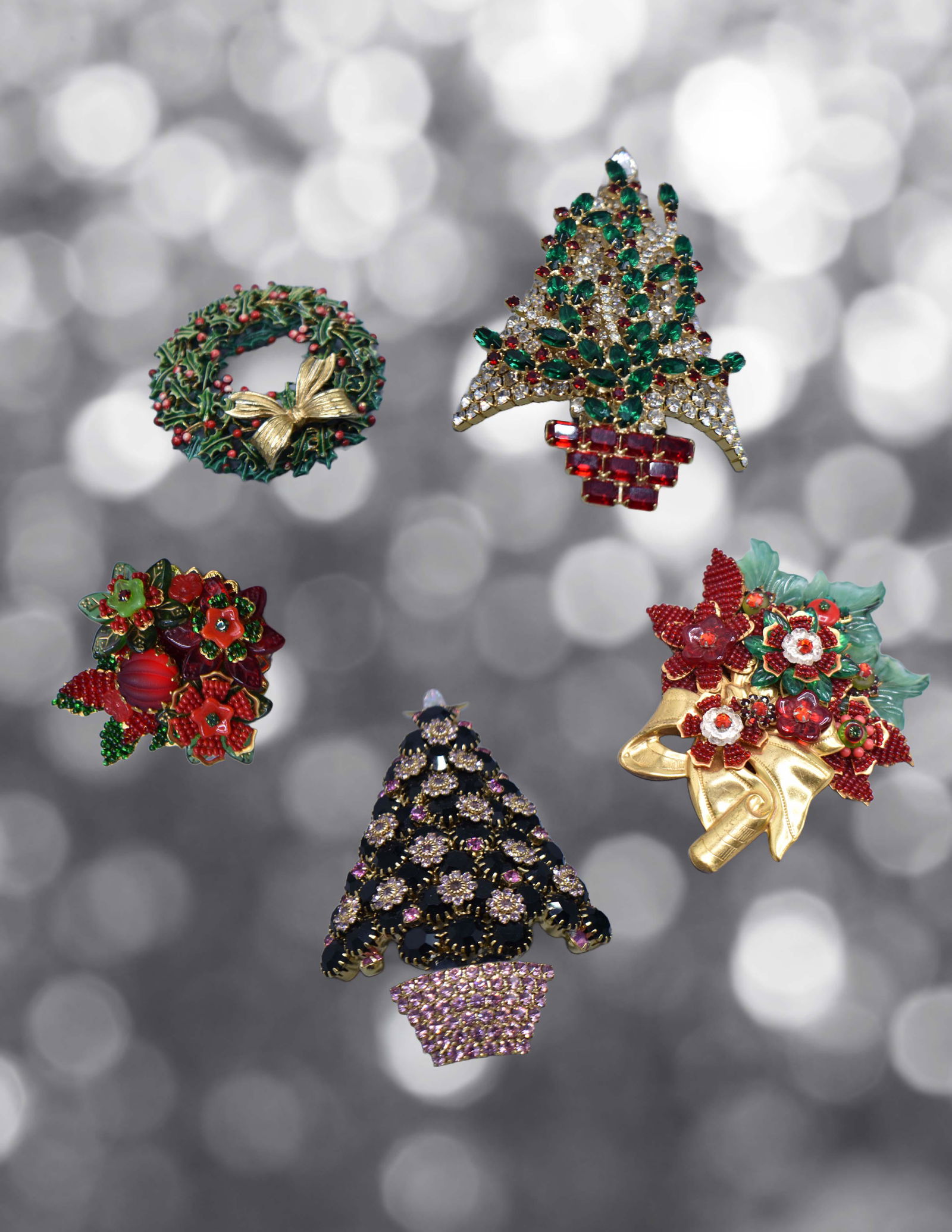 Holiday Pins Set, 5 pc (1 of 12)