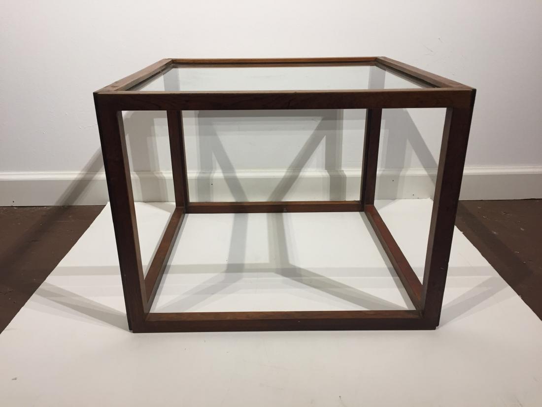 Pace Design Low Side Table with Glass Top (1 of 3)