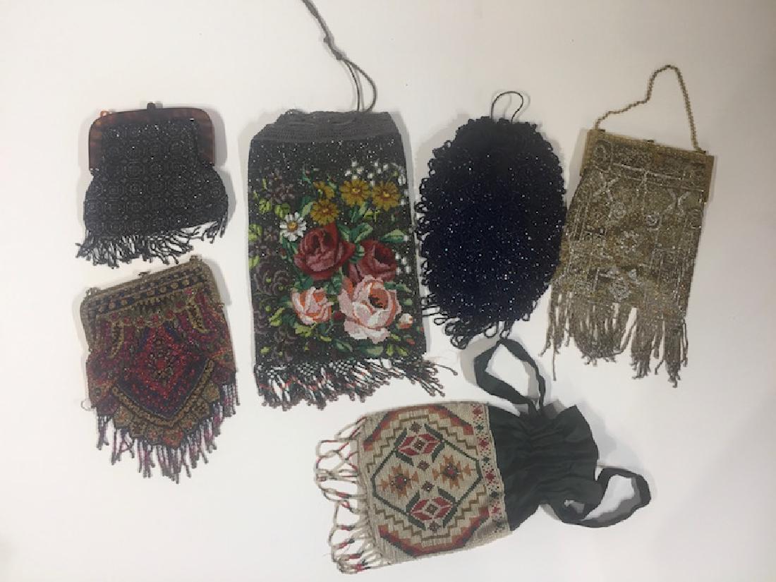 Lot of 6 Vintage Beaded Purses (1 of 1)