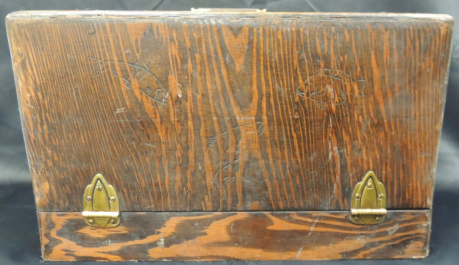 Vintage Hand Made Fishing Tackle Box (1 of 6)