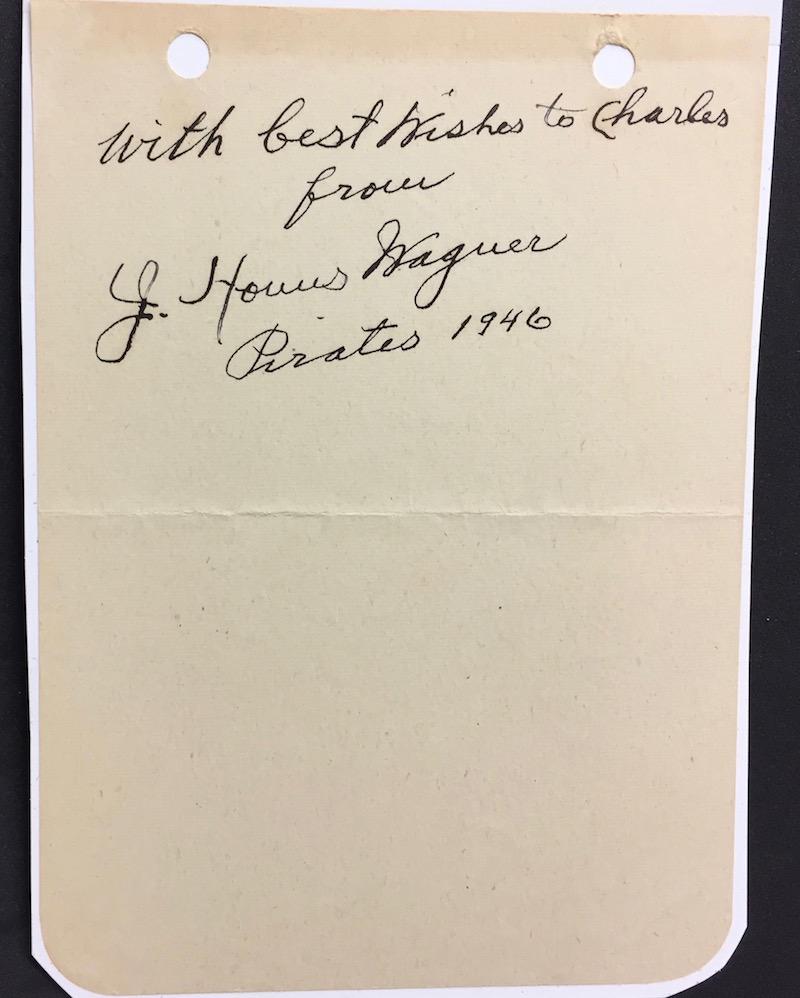 Honus Wagner Pittsburgh Pirates Autograph: A beautiful autograph signature by the Hall of Famer Honus Wagner 1874 - 1955. The nearest thing to a perfect player no matter where his manager chose to play him. Honus Wagner played 21 seasons, prim