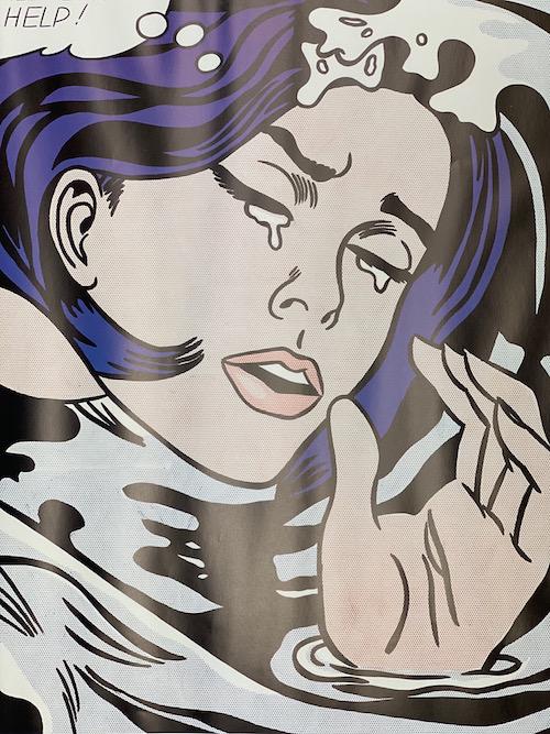 Roy Lichtenstein | Signed 1996 Art Poster: Roy Lichtenstein | Signed 1996 Museum of Modern Art Poster - New York | Measure 23 1/8 x 27