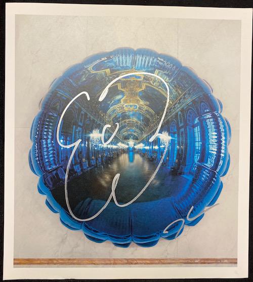 Jeff Koons | Versailles Palace Moon Light Blue: Jeff Koons | Versailles Palace Moon Light Blue | Signed Flower Art Design | Measures 11 1/2 x 13