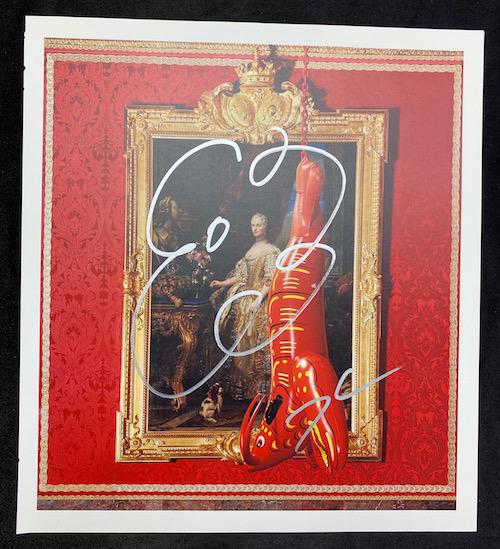 Jeff Koons | Versailles Palace Lobster: Jeff Koons | Versailles Palace Lobster | Signed Flower Art Design | Measures 11 1/2 x 13