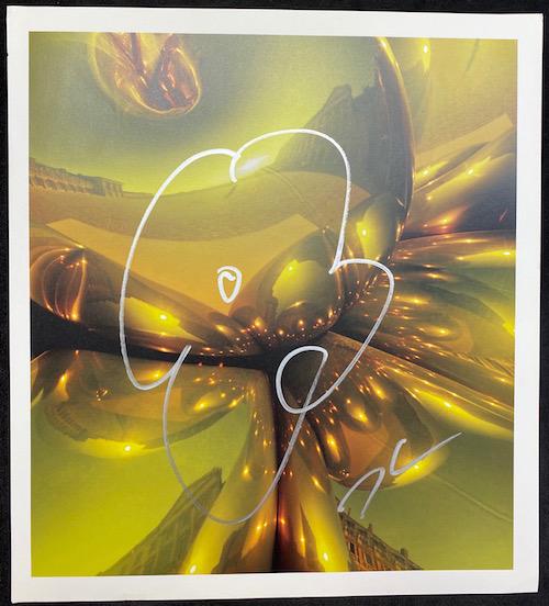 Jeff Koons | Versailles Palace Yellow Dog: Jeff Koons | Versailles Palace Yellow Dog | Signed Flower Art Design | Measures 11 1/2 x 13