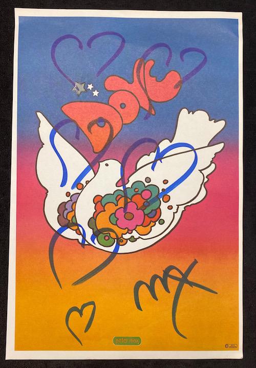 Peter Max | Dove Poster Signed: Peter Max | Dove Poster Signed | 10 3/4 x 16