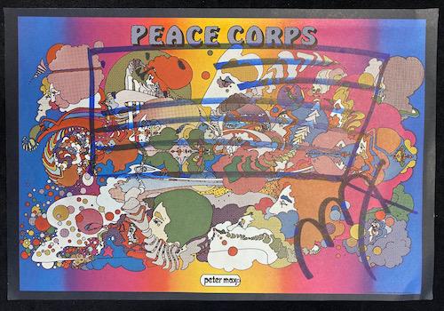 Peter Max | Peace Corps Poster Signed: Peter Max | Peace Corps Poster Signed | 10 3/4 x 16