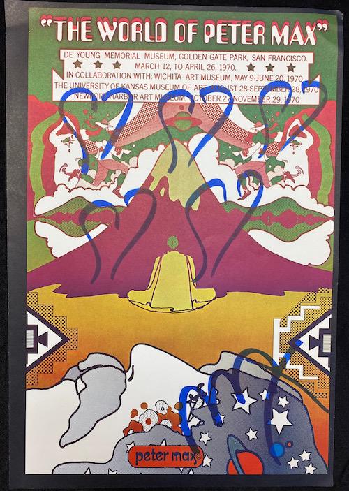 Peter Max | The World of Poster Signed: Peter Max | The Wold of Poster Signed | 10 3/4 x 16