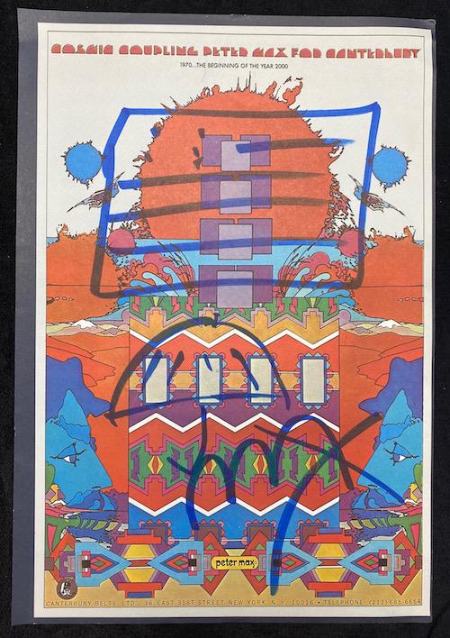 Peter Max | Cosmic Coupling Poster Signed: Peter Max | Cosmic Coupling Poster Signed | 10 3/4 x 16
