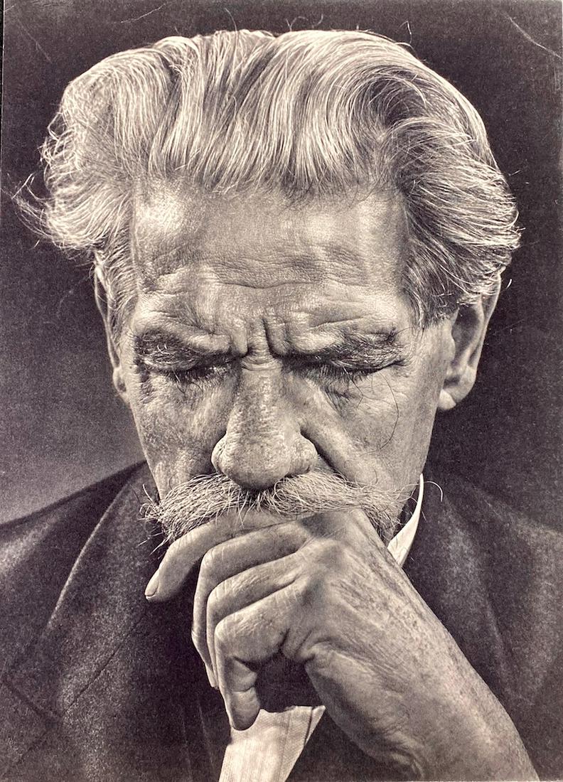 Yousuf Karsh - Albert Schweitzer Photogravure: Yousuf Karsh - Albert Schweitzer | Vintage Photogravure Portrait | 8 3/4 x 12