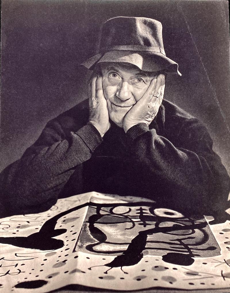 Yousuf Karsh - Joan Miro Photogravure: Yousuf Karsh - Joan Miro | Vintage Photogravure Portrait | 9 x 11 1/2