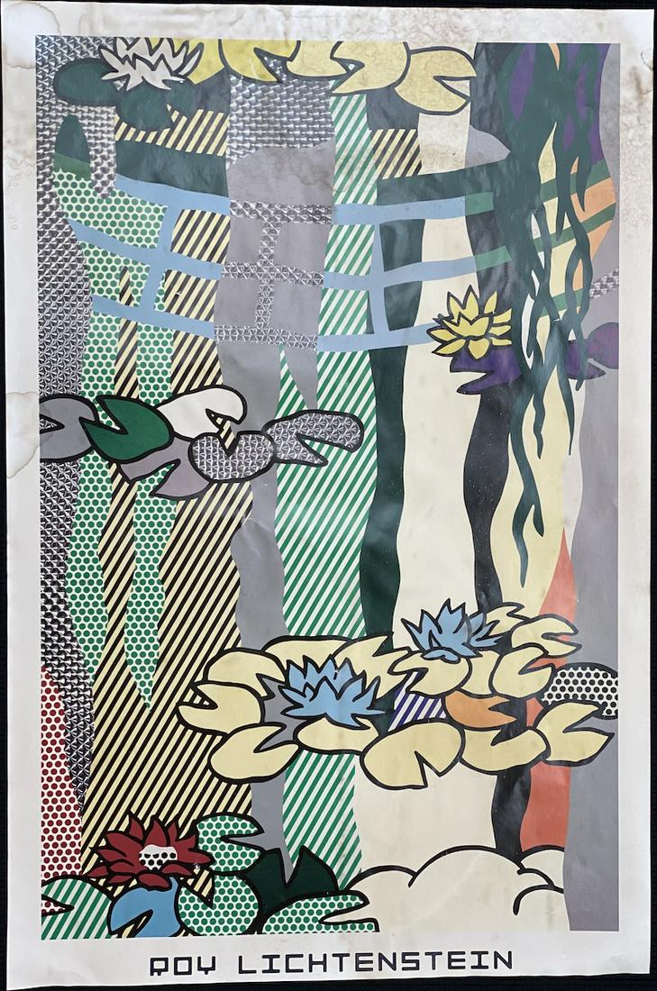 Roy Lichtenstein Water Lilies Vintage Poster: Roy Lichtenstein Water Lilies Vintage Poster | 23 1/4 x 35