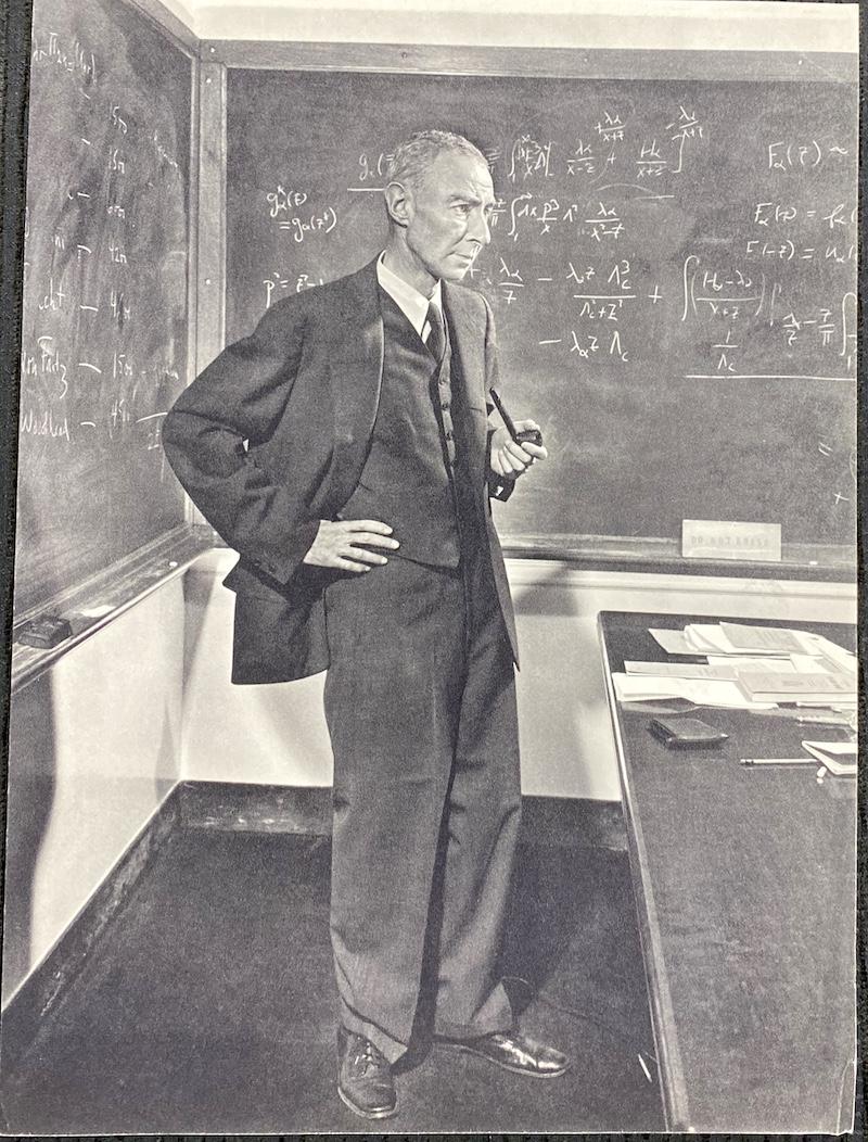 Yousuf Karsh - Robert Oppenheimer Photogravure: Yousuf Karsh - Robert Oppenheimer | Vintage Photogravure Portrait | 8 9/8 x 12