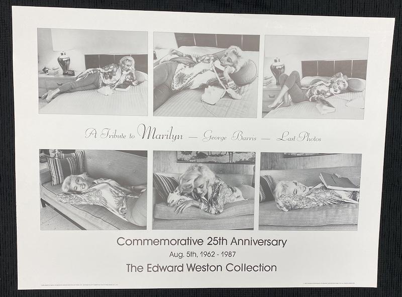 Marilyn Monroe Poster | 25th Anniversary: Marilyn Monroe Poster | 25th Anniversary | Marilyn Monroe Edward Weston Editions