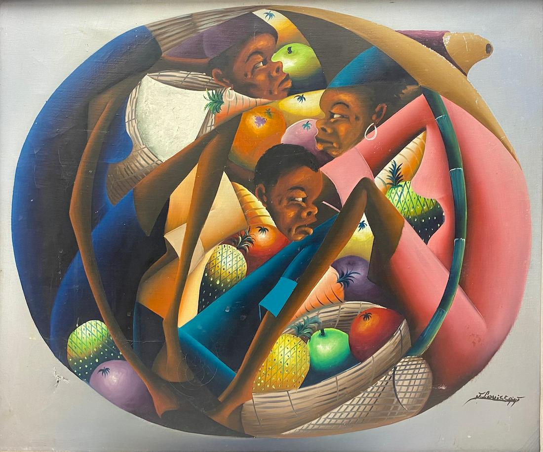 African Painting | Oil on Canvas | Signed Lower Right (1 of 2)