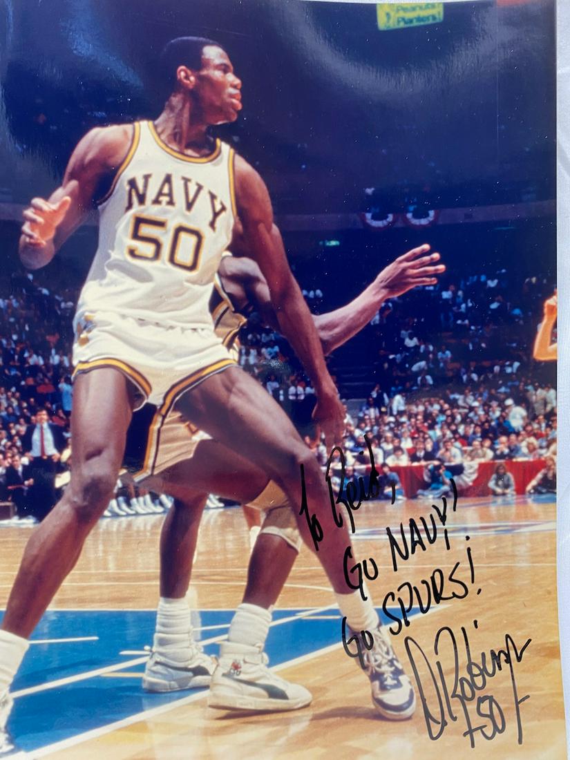 David Robinson | Autographed Picture Navy (1 of 2)