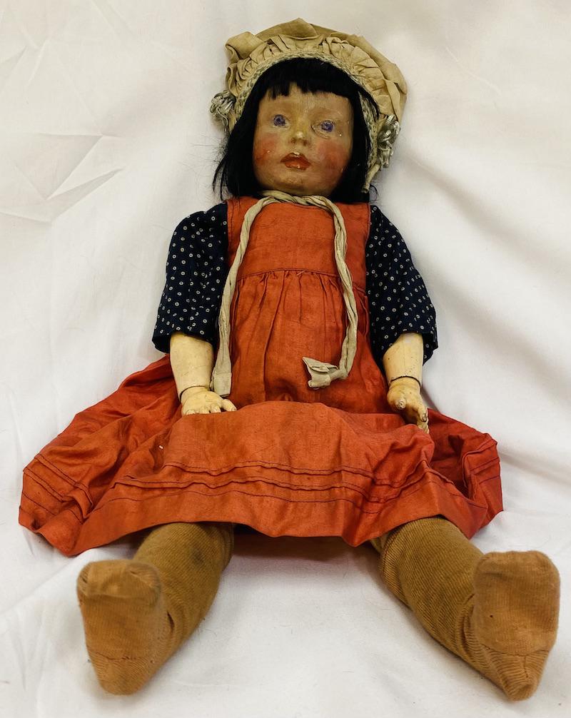 Antique German Art Character Doll: German Art Character Doll | Marion Kaultiz ? | 18 1/2 Tall | Doll comes with additional clothing - Addition photos of under garments have been added.