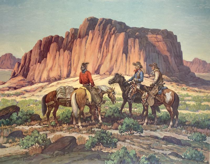 Till Goodan Lithograph | The Stranger: Till Goodan Lithograph on Linen Paper | Circa 1940's | The Stranger | Measures 25 5/8 x 31 1/2 | Image Measures 23 5/8 x 29 3/8