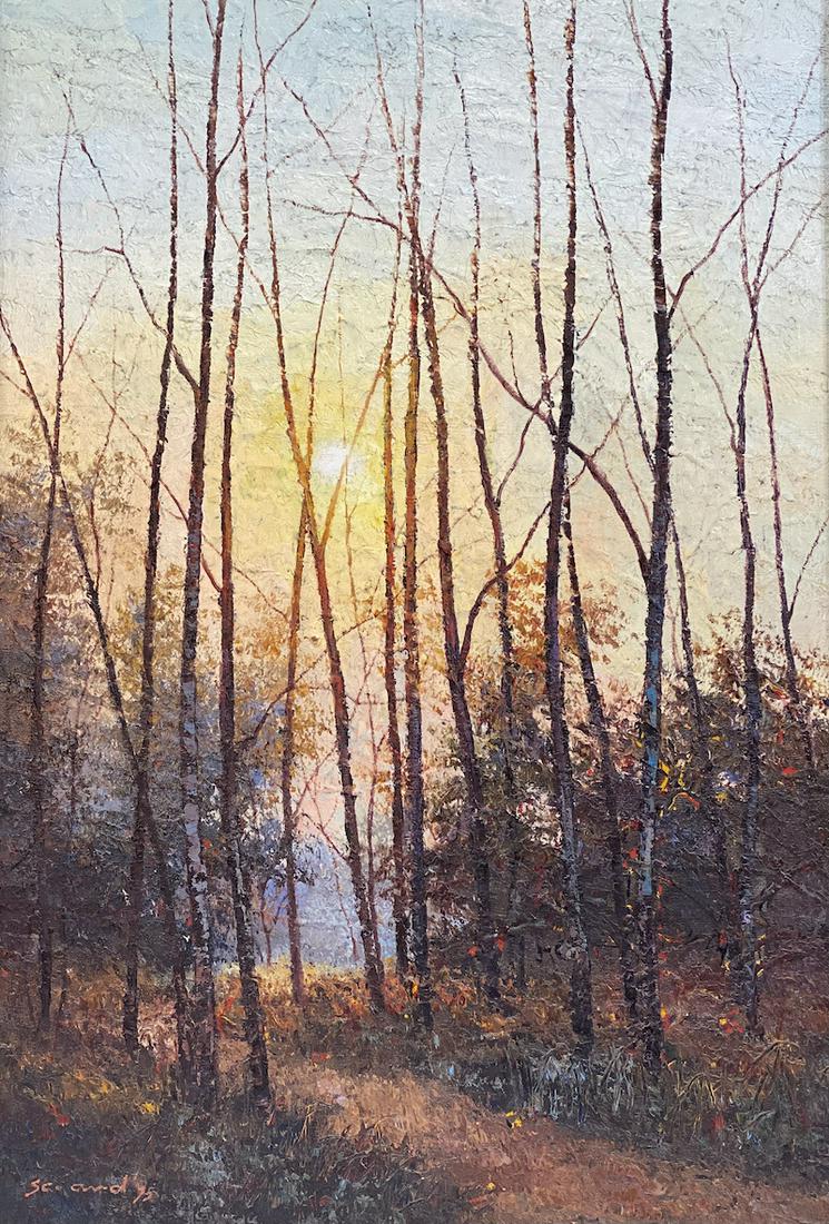Sa-ard Thanomwong Oil on Canvas: Sa-ard Thanomwong Oil on Canvas | 1975 Vietnamese Artist | Framed Measures 26 x 36