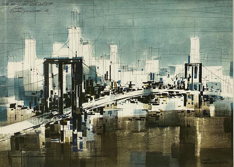 Viktor Schreckengost Artist Proof Print: Viktor Schreckengost Artist Proof Print | Framed Measures 19 12/ x 24 1/4