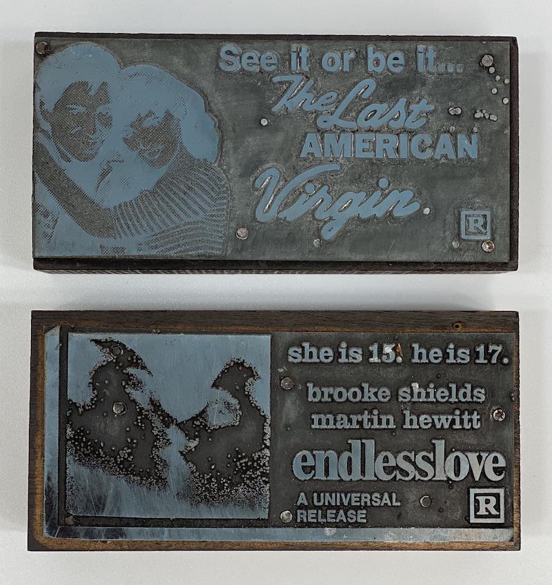 Romance | Drama Movie Vintage Printing Blocks (1 of 2)