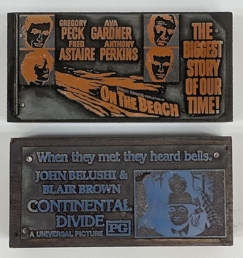 Romance | Drama Movie Vintage Printing Blocks (1 of 2)