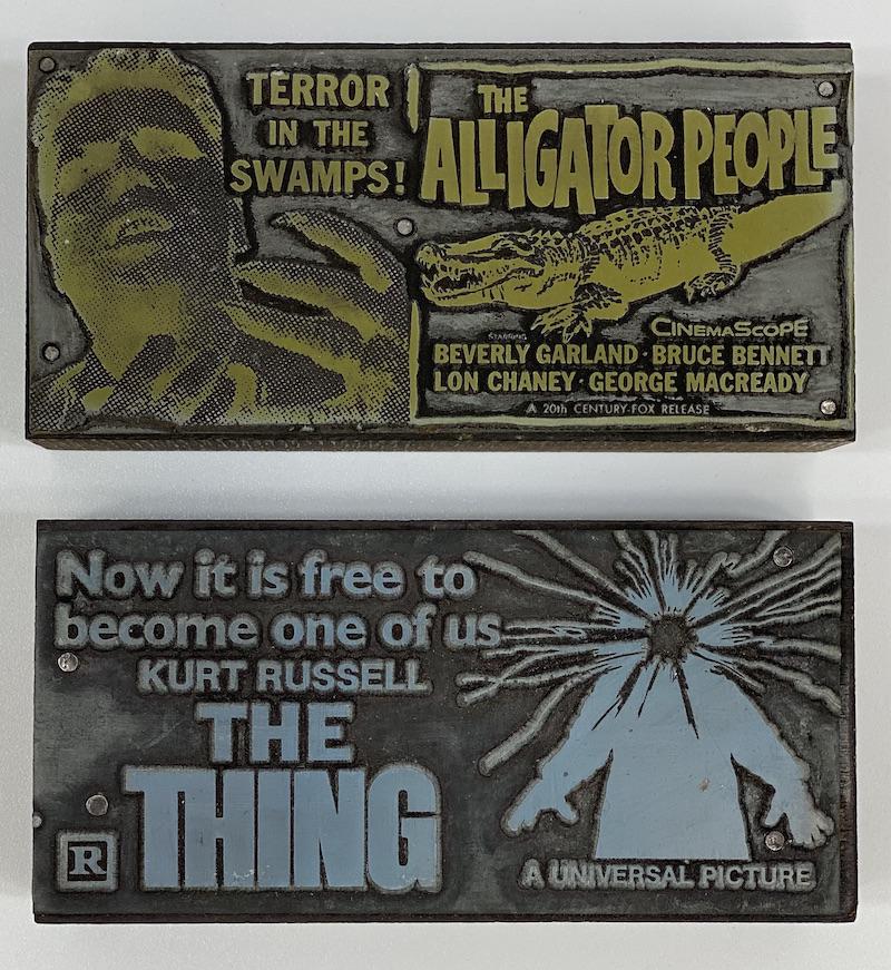 Sci-Fi Movie Vintage Printing Blocks (1 of 2)