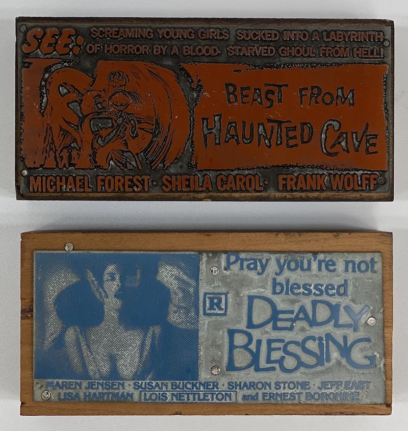 Horror Movie Vintage Printing Blocks (1 of 2)