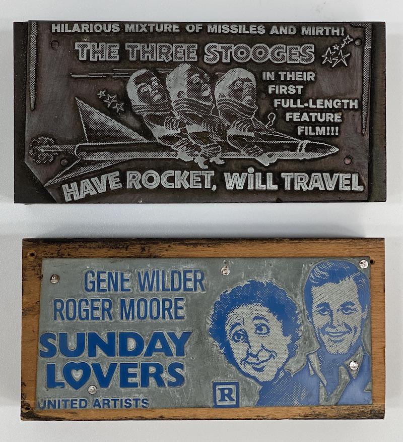 Comedy Movies Vintage Printing Blocks (1 of 2)