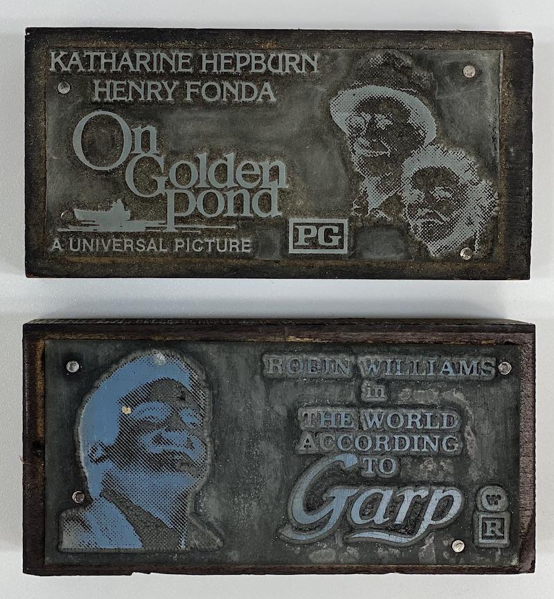 Blockbuster Movies Vintage Printing Blocks (1 of 2)