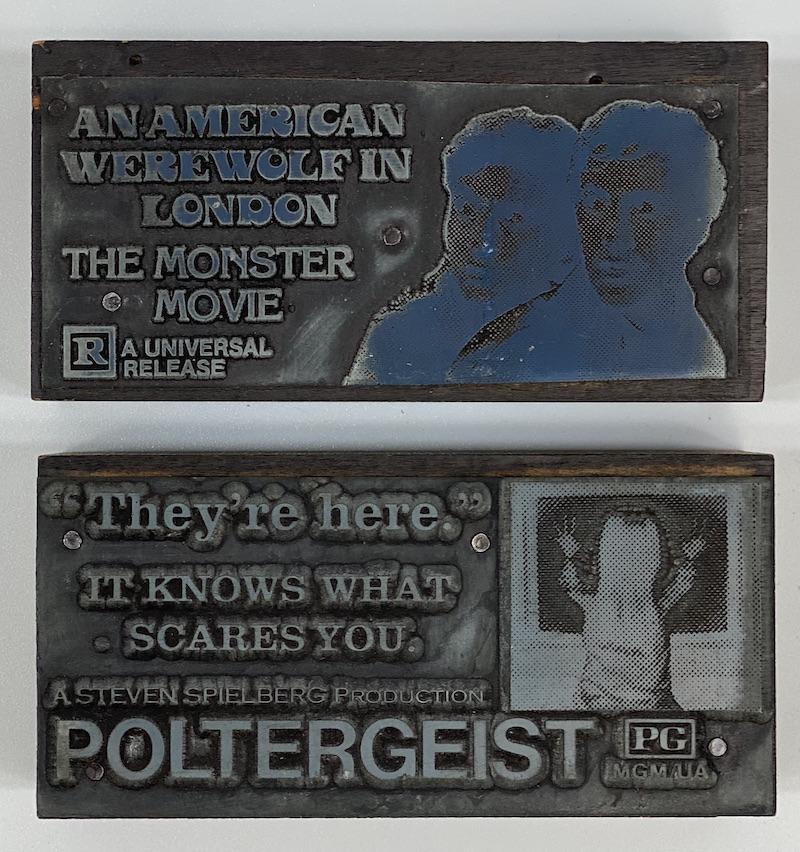 Blockbuster Movies Vintage Printing Blocks (1 of 2)