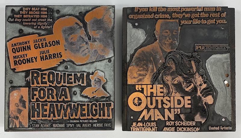 Action | Mystery Movie Vintage Printing Blocks (1 of 2)