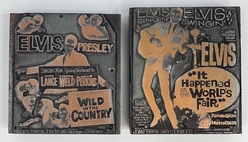 Elvis Presley Movies Vintage Printing Blocks (1 of 2)