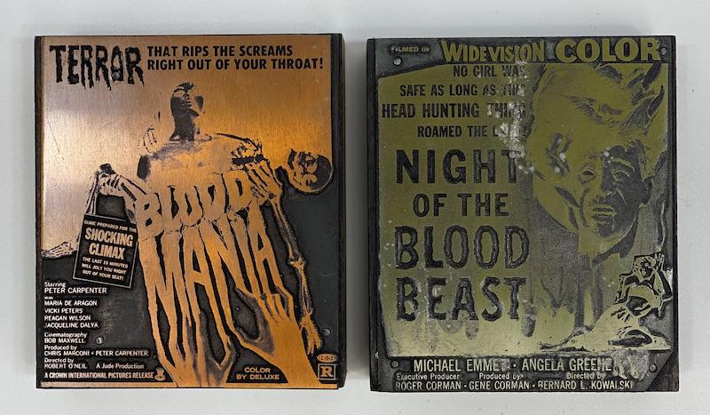 Horror Movie Vintage Printing Blocks (1 of 1)