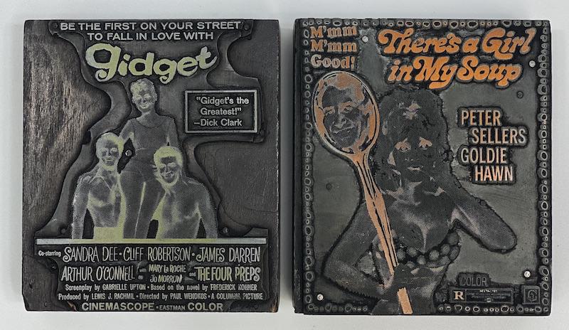 Blockbuster Movies Vintage Printing Blocks (1 of 1)