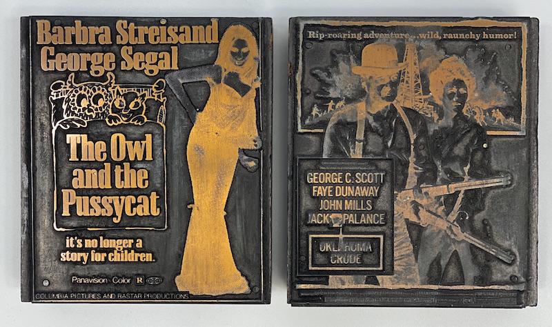 Blockbuster Movies Vintage Printing Blocks (1 of 1)