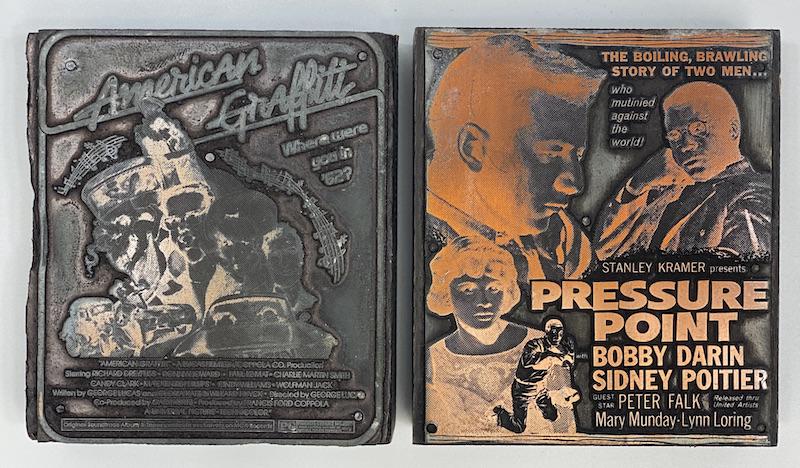 Blockbuster Movies Vintage Printing Blocks (1 of 1)