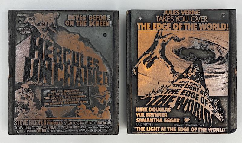 Blockbuster Movies Vintage Printing Blocks (1 of 1)