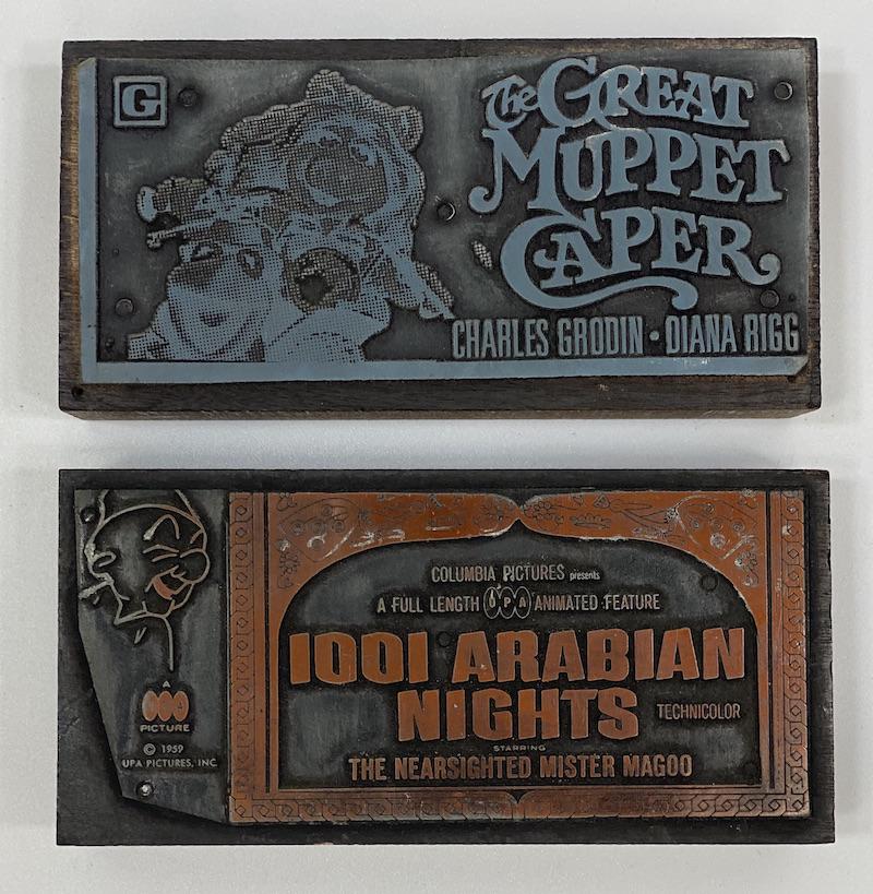 Family Movies Vintage Printing Blocks (1 of 1)