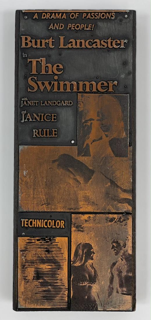 Burt Lancaster Movie Vintage Printing Block (1 of 3)